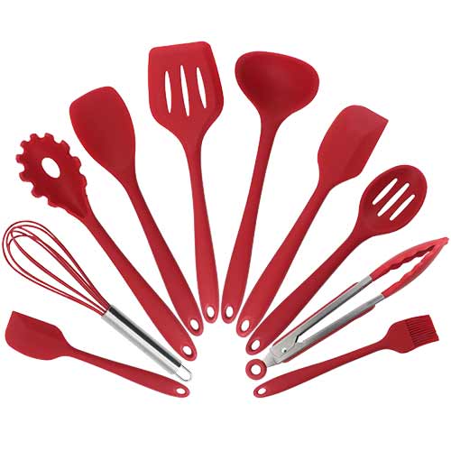 10pcs Non-Stick Kitchenware Silicone Cooking Utensils Baking Tool Cook –  showtime-refacor-dev